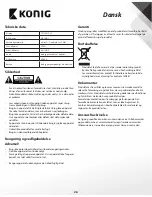 Preview for 26 page of Konig SAS-CARCAM10 User Manual