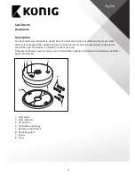 Предварительный просмотр 2 страницы Konig SAS-HA100 User Manual