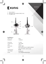 Предварительный просмотр 10 страницы Konig SAS-IPCAM116 Manual