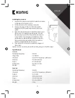 Предварительный просмотр 5 страницы Konig SAS-TRANS40 Manual