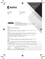 Предварительный просмотр 16 страницы Konig SAS-TRANS40 Manual