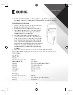 Предварительный просмотр 20 страницы Konig SAS-TRANS40 Manual