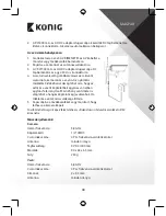 Предварительный просмотр 40 страницы Konig SAS-TRANS40 Manual