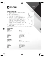 Предварительный просмотр 45 страницы Konig SAS-TRANS40 Manual