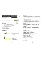 Preview for 4 page of Konig SEC-CAM31+ Instructions Manual