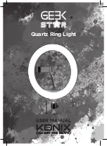 Konix Geek Star Quartz Ring Light User Manual preview