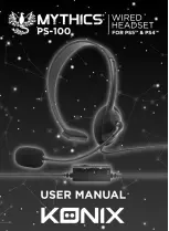 Konix MYTHICS PS-100 User Manual preview