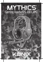 Konix MYTHICS PS-400-CAMO User Manual preview