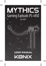 Preview for 1 page of Konix MYTHICS PS-i450 User Manual