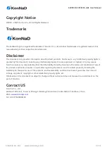 Preview for 3 page of KonNad C2000-B1-SFE0101-AA1 User Manual