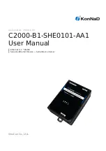 KonNad C2000-B1-SHE0101-AA1 User Manual предпросмотр