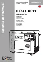 Предварительный просмотр 1 страницы Könner & Söhnen HEAVY DUTY KS 11-2DE ATSR Owner'S Manual