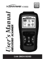 Konnwei KW830 User Manual предпросмотр