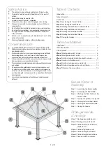 Preview for 3 page of Kontiki St. Lawrence Wicker Post Gazebo Installation Instructions Manual