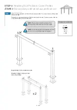 Preview for 9 page of Kontiki St. Lawrence Wicker Post Gazebo Installation Instructions Manual