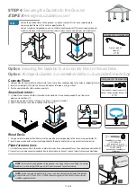 Preview for 11 page of Kontiki St. Lawrence Wicker Post Gazebo Installation Instructions Manual