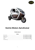 Предварительный просмотр 5 страницы Kontio Motors AutoKruiser Service Manual