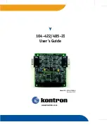 Kontron 104-422-2I User Manual preview