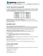 Preview for 9 page of Kontron 820951 ADD2-DVI-Dual-Internal User Manual