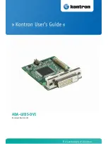 Kontron ADA-LVDS-DVI User Manual preview