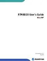 Kontron AdvancedTCA RTM8020 User Manual preview