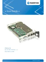 Kontron CP3004-SA User Manual preview