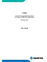 Kontron CP342 User Manual preview