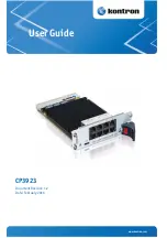 Предварительный просмотр 1 страницы Kontron CP3923 Series User Manual