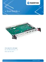 Preview for 1 page of Kontron CP6-GPU8860 User Manual