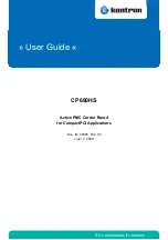 Предварительный просмотр 1 страницы Kontron CP690HS User Manual