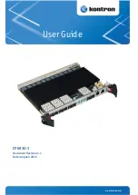 Предварительный просмотр 1 страницы Kontron CP6930-1 User Manual