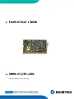 Kontron DIMM-PC/ETH+COM User Manual preview