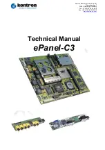 Kontron ePanel-C3 Technical Manual preview