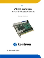 Kontron ePCI-101 User Manual preview