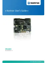 Предварительный просмотр 1 страницы Kontron ETX-DC User Manual