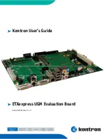 Preview for 1 page of Kontron ETXexpress UGM User Manual