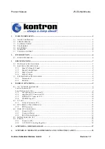 Preview for 2 page of Kontron JFLEX-Multimedia Product Manual