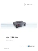 Kontron KBox F-420-WLU User Manual предпросмотр