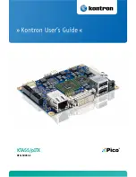 Preview for 1 page of Kontron KTA55/pITX User Manual