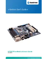 Предварительный просмотр 1 страницы Kontron KTQ67/Flex-Medical User Manual