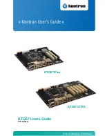 Preview for 1 page of Kontron KTQ67 Series User Manual