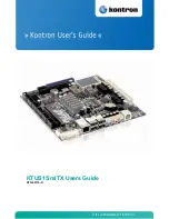 Preview for 1 page of Kontron KTUS15/mITX 1.6GHz Std User Manual