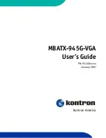 Kontron MBATX-945G-VGA User Manual preview