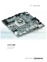 Kontron mITX-BW User Manual preview