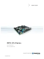 Предварительный просмотр 1 страницы Kontron MITX-CFL0 Series User Manual