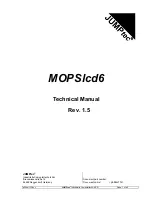 Kontron MOPSlcd6 Technical Manual предпросмотр