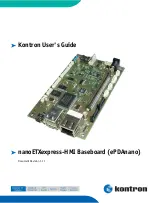 Предварительный просмотр 1 страницы Kontron nanoETXexpress-HMI Baseboard User Manual