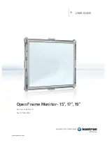 Kontron Open Frame Monitor 15 User Manual предпросмотр