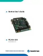 Kontron PC/104-520 User Manual preview