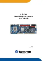 Preview for 1 page of Kontron PCI-755 User Manual